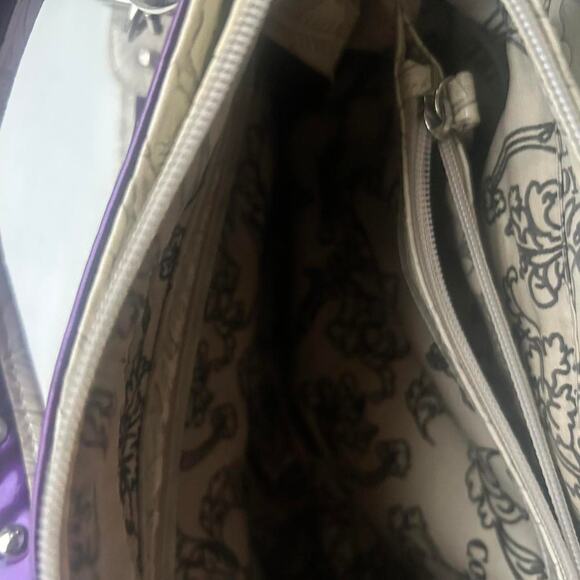 Cowgirl Trendy Purple and silver western Bling style handbag EUC Y2K - Picture 5 of 7